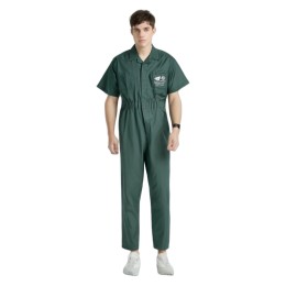 設計短袖工業制服  香港城市大學  綠化工程  連身工業服  綠色 128*60 TC斜 三防telfon  3M吸濕速乾 D426   設計短袖工業制服  香港城市大學  綠化工程  連身工業服  綠色 128*60 TC斜 三防telfon  3M吸濕速乾 D426